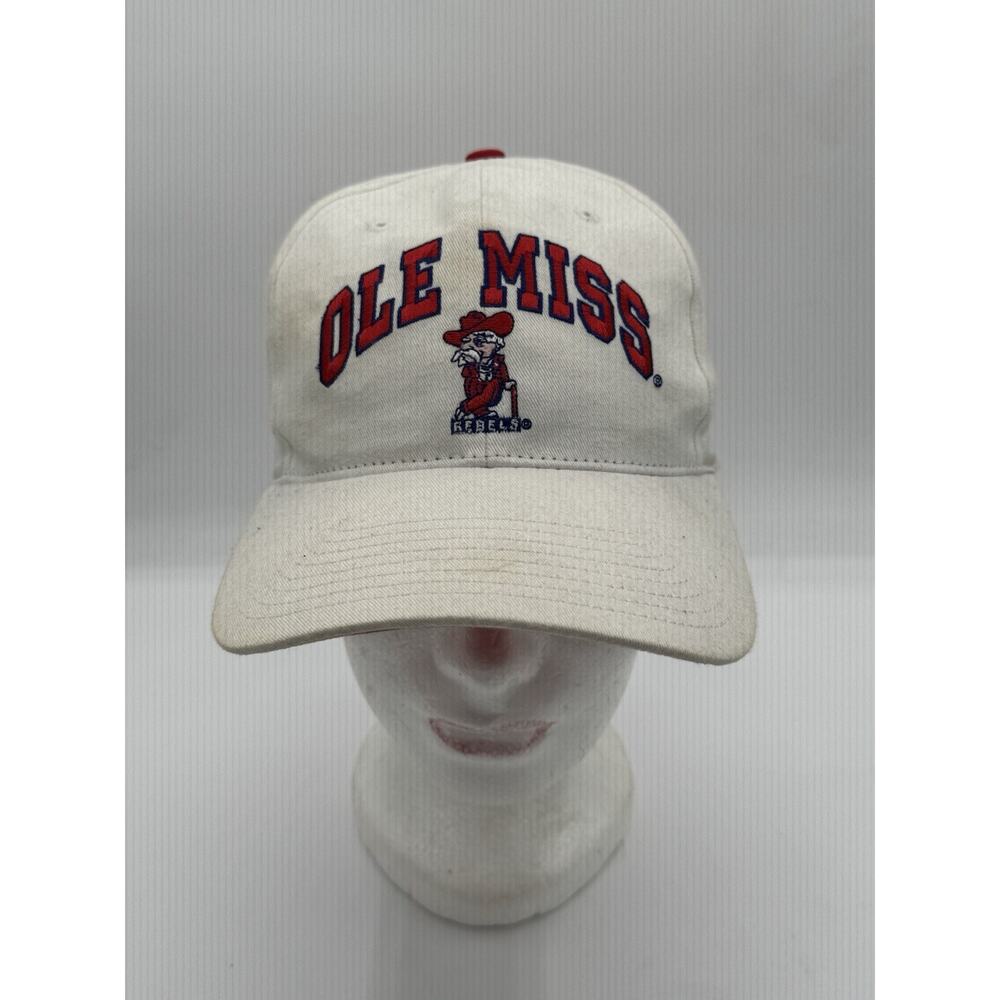 Vintage Ole Miss Rebels Snapback Hat Twins Enterprise NCAA Mascot Cap Made Macau
